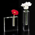 Handcut Crystal Block - Bud Vase 5" x 5"